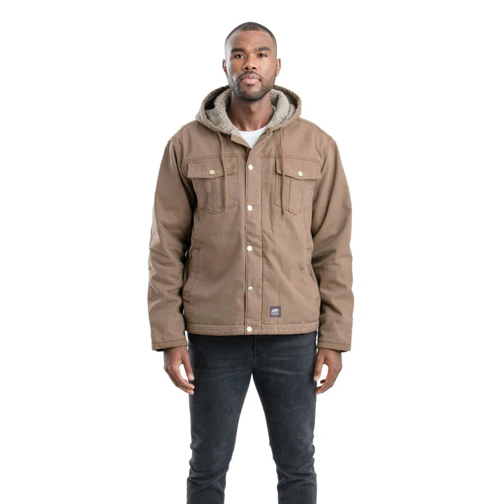 Berne Men's Washed Sherpa-Lined Jacket