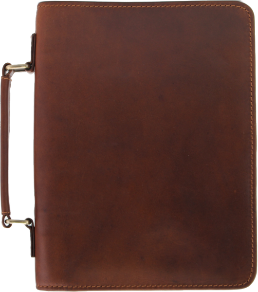 Rugged Earth Brown Bible Cover - Size XL