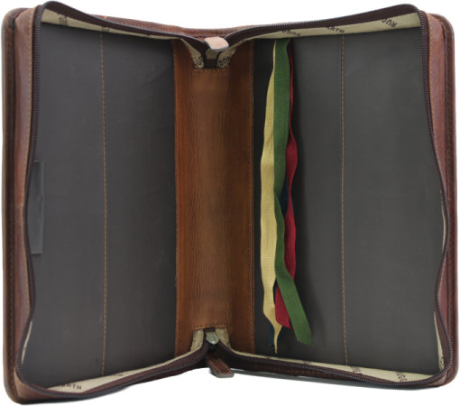 Rugged Earth Brown Bible Cover - Size XL