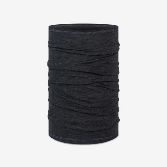 Buff Merino Lightweight Neckwear Solid Grey