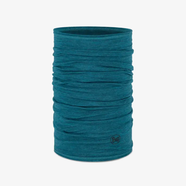 Buff Merino Lightweight Neckwear Solid Teal