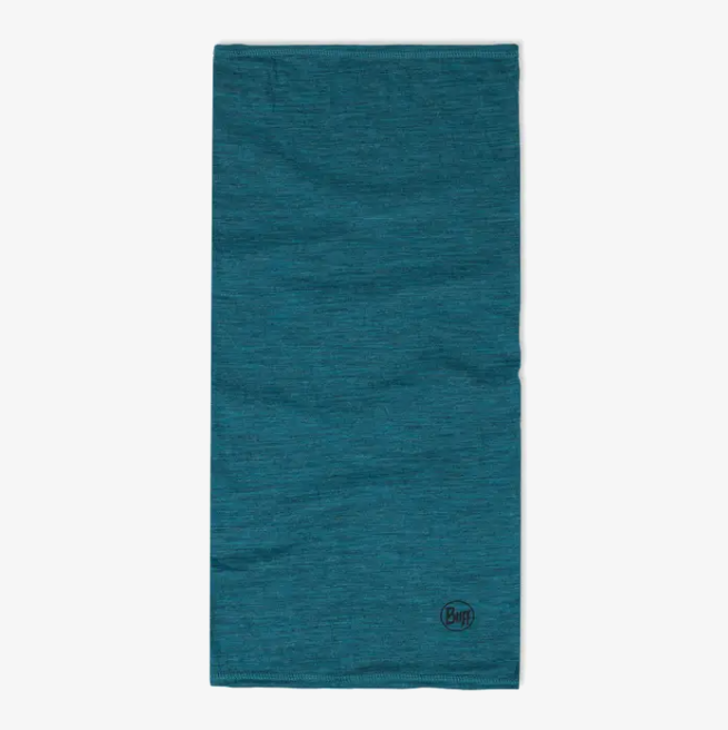 Buff Merino Lightweight Neckwear Solid Teal