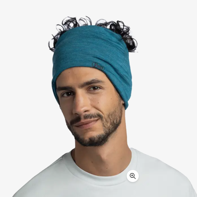 Buff Merino Lightweight Neckwear Solid Teal