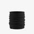 Buff Merino Fleece Neck Warmer Solid Black