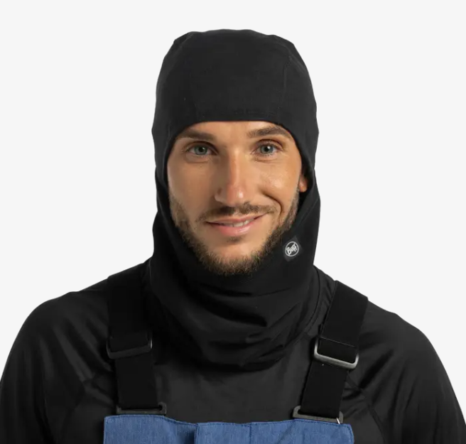 Buff Tech Fleece Headband Balaclava Solid Black