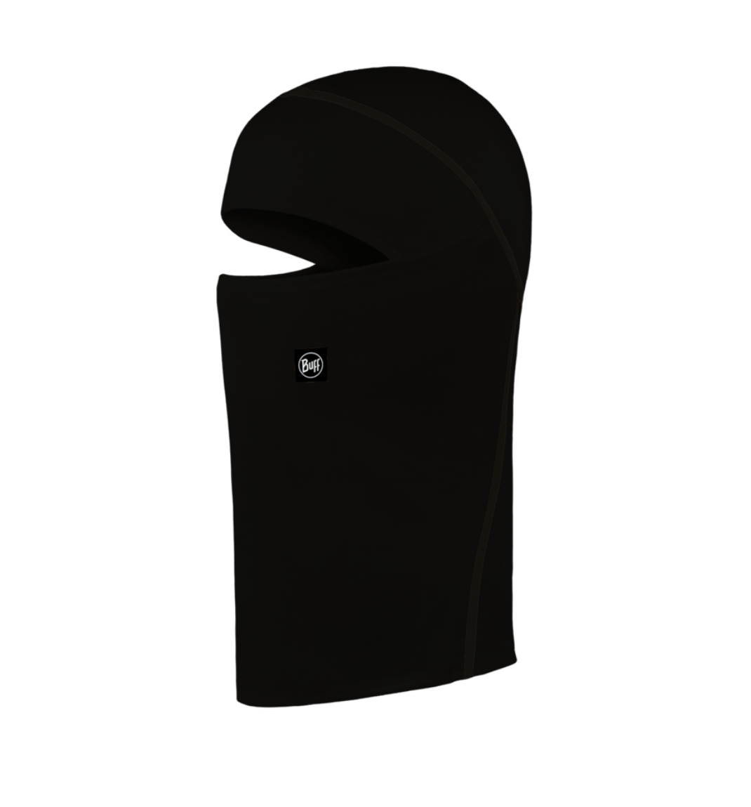 Buff Merino Midweight Balaclava Solid Black