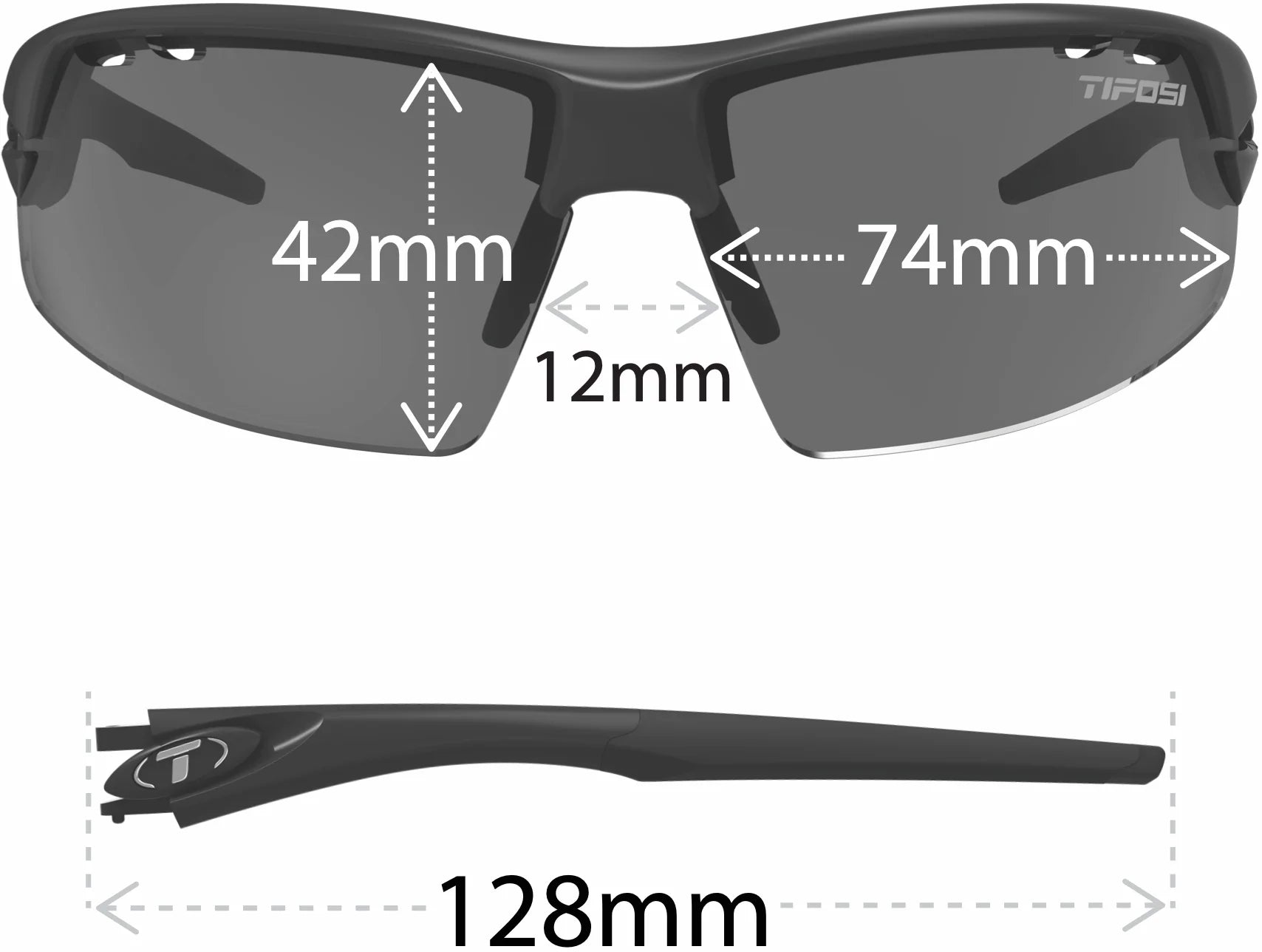 Tifosi Crit Matte Smoke Polarized Sunglasses