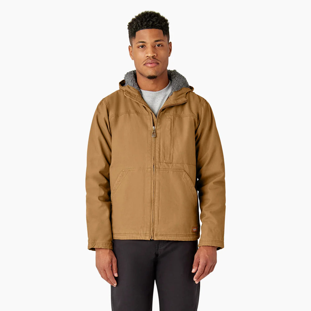 Dickies Men's Canvas High Pile Fleece Lined Jacket