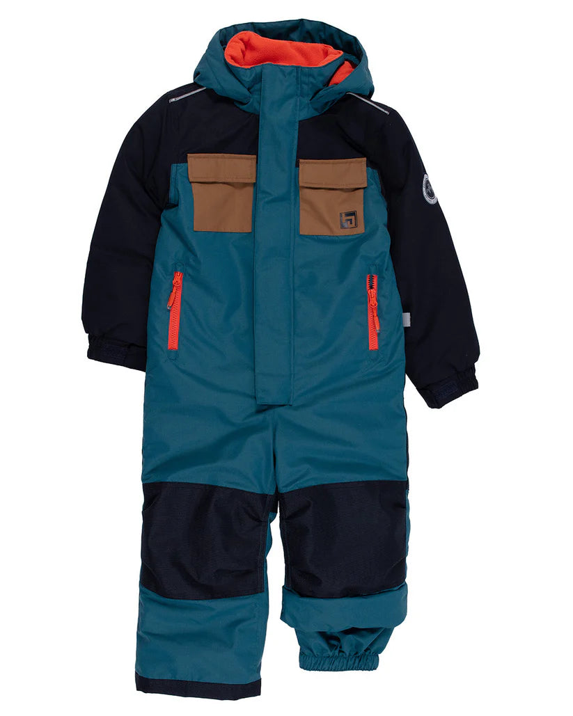 P&T Kids' Simon Teal One-Piece Snowsuit