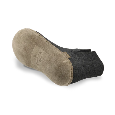 Glerups Adult Low Boot Slipper w/ Leather Outsole