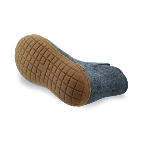 Glerups Adult Low Boot Slipper w/ Rubber Outsole