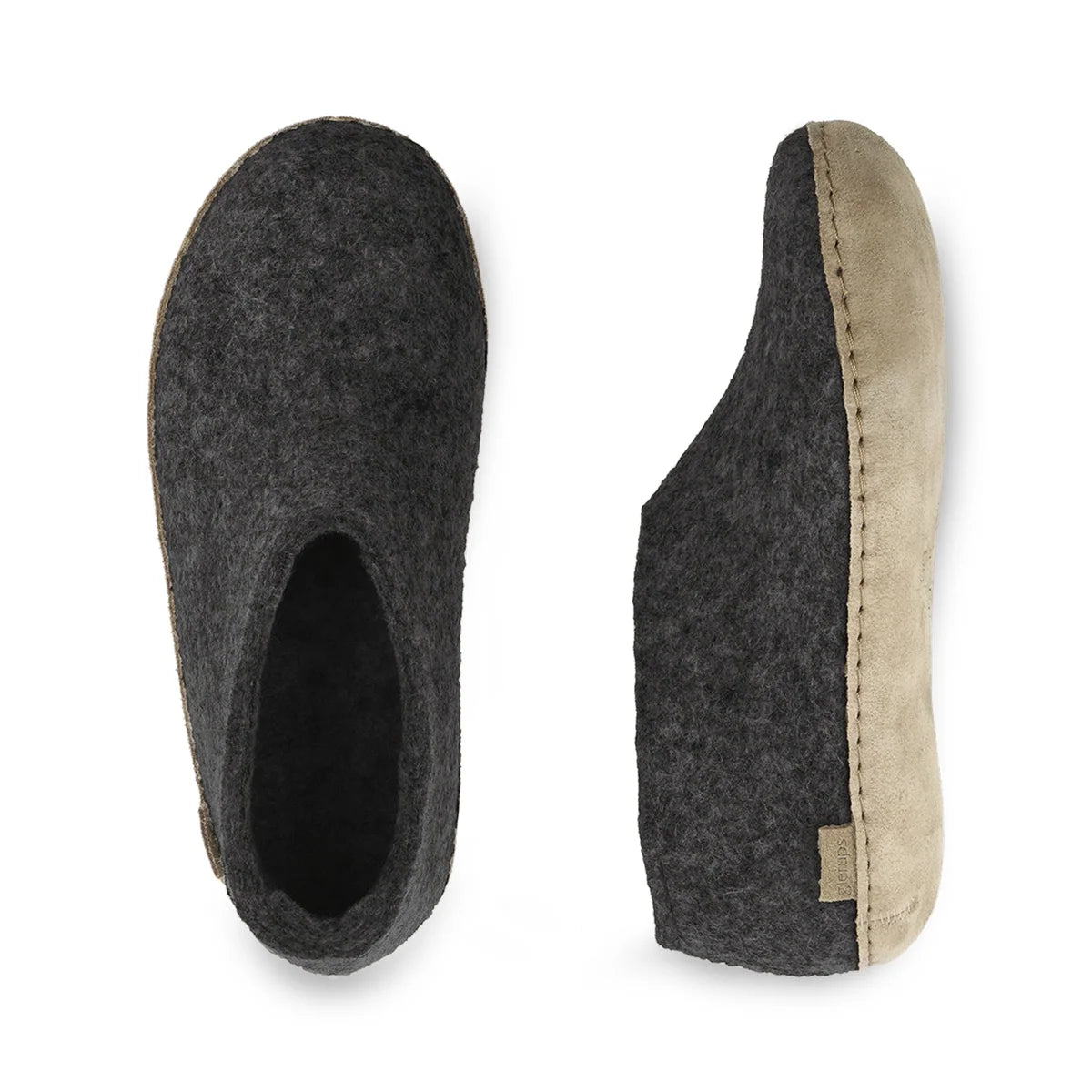 Glerups Adult Shoe Slipper w/ Leather Outsole