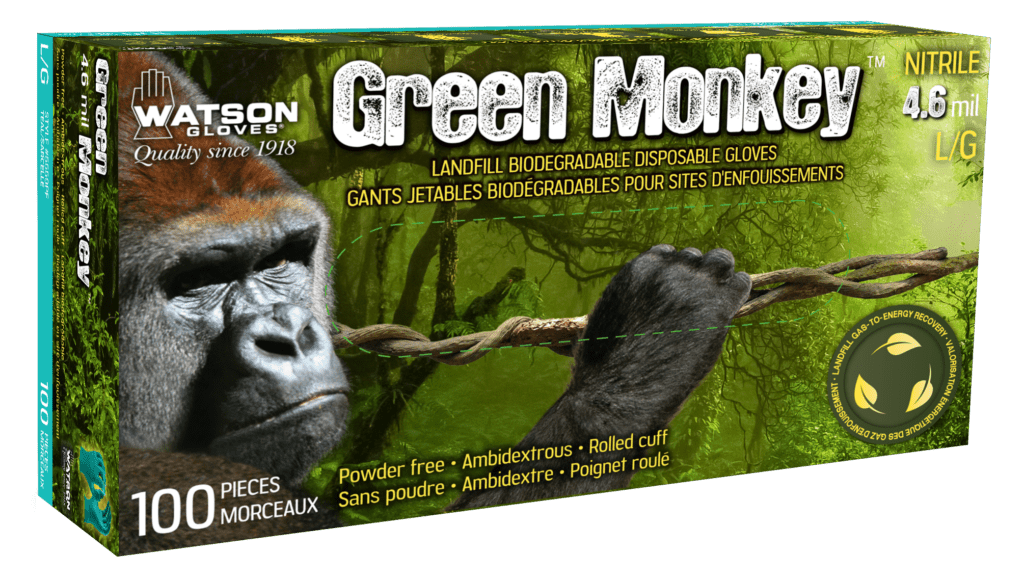 Watson Green Monkey 4 Mil Disposable Glove