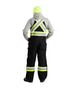 Berne Mens Safety Striped Arctic Insulated Bibs