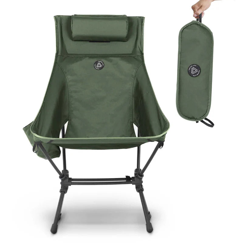 Yatta Ultralight Folding Camping Chair With Storage Pouches
