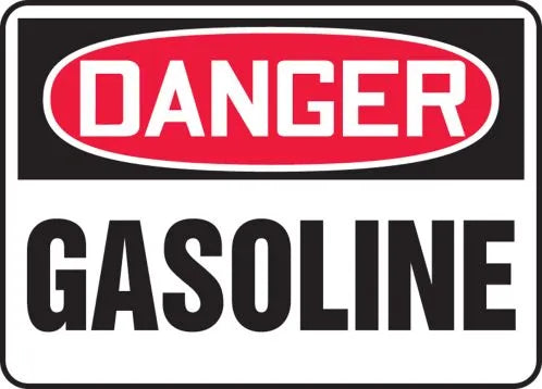 7"x10" Danger Gasoline Sticker