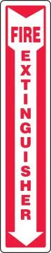 18"x4" Fire Extinguisher Plastic Sign