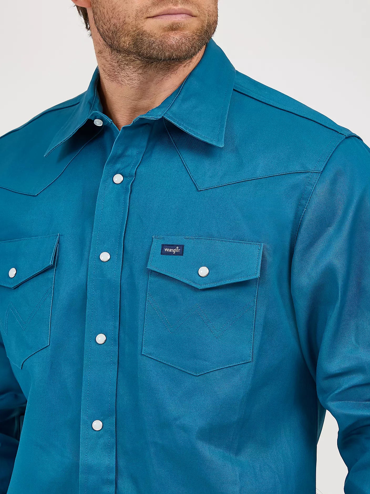 Wrangler Men's Cowboy Cut® Firm Finish Twill Work Shirt