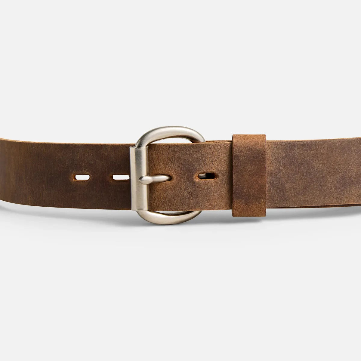 Red Wing Leather Belt with Roller Bar in Brown