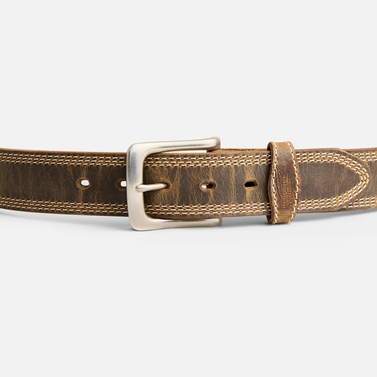 Red Wing Men's Triple Stitch Leather Belt