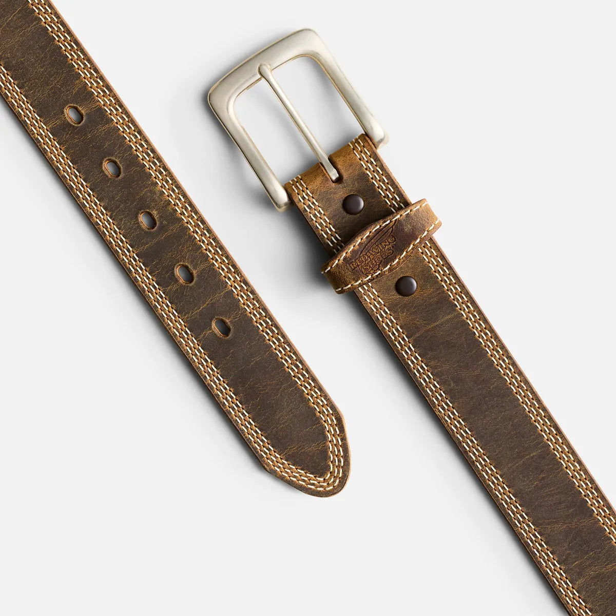 Red Wing Men's Triple Stitch Leather Belt
