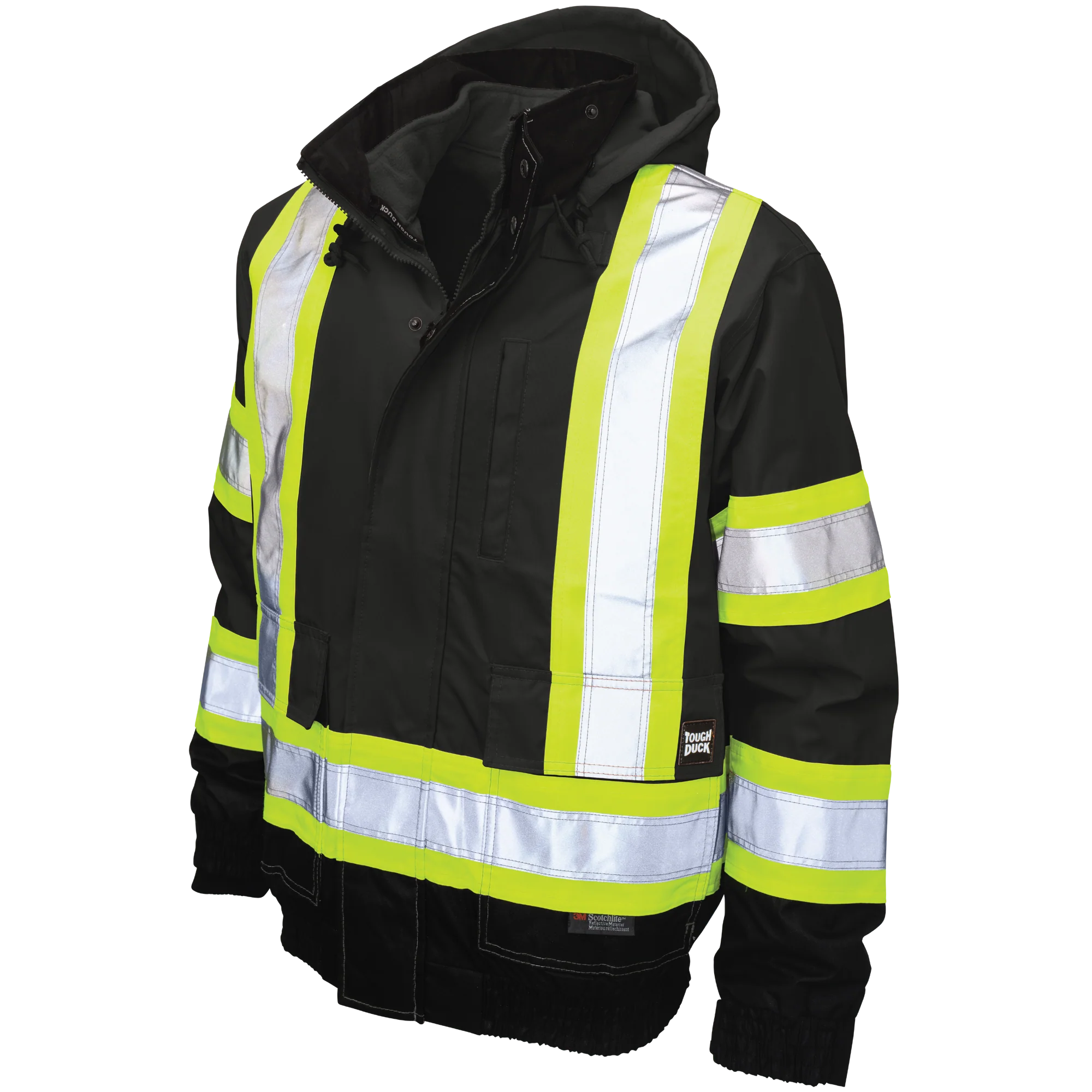 Tough Duck Poly Oxford 3-In-1 Safety Bomber w/ Fleece Liner