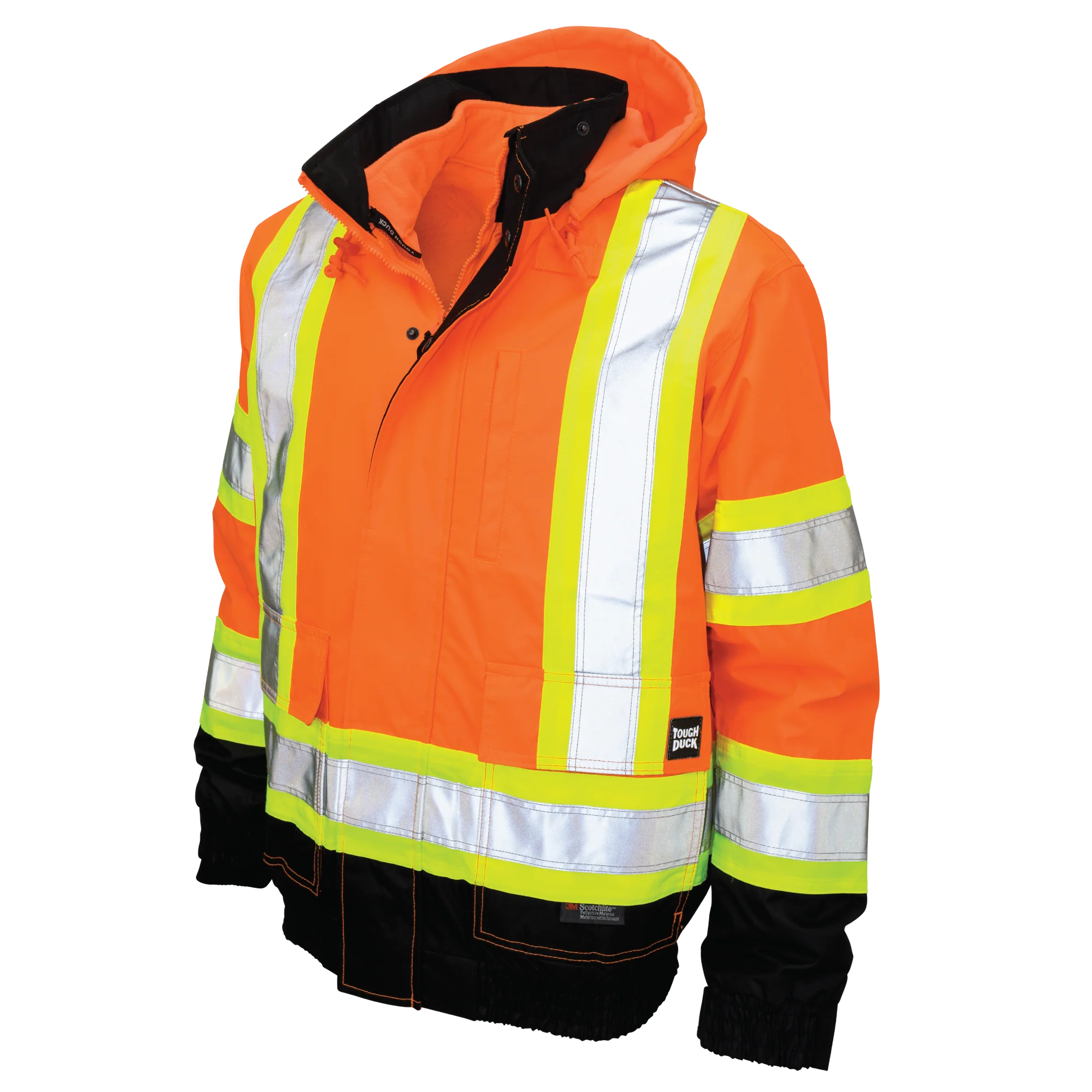 Tough Duck Poly Oxford 3-In-1 Safety Bomber w/ Fleece Liner