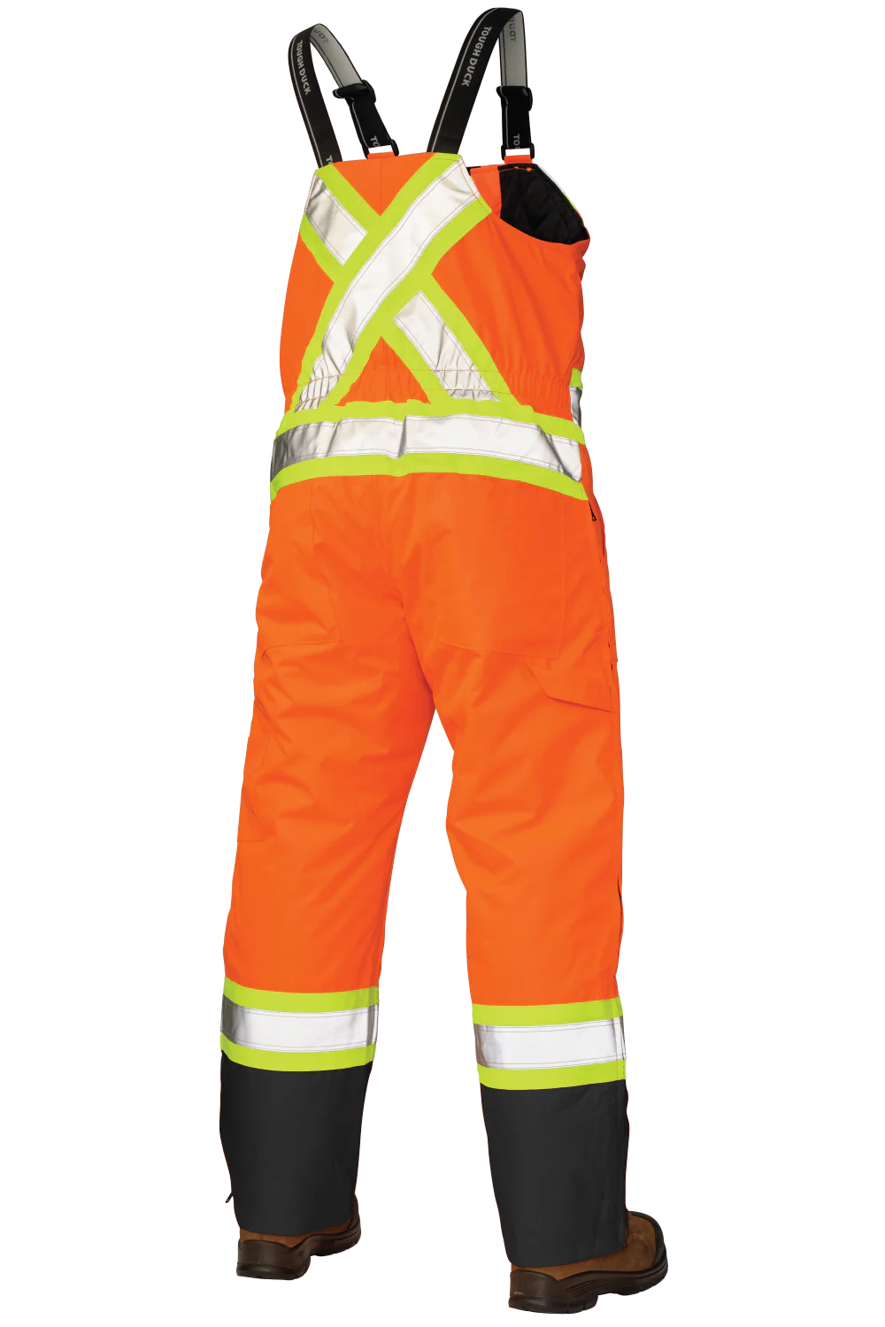 Tough Duck Poly Oxford Insulated Safety Bib Overall - XS-2XL