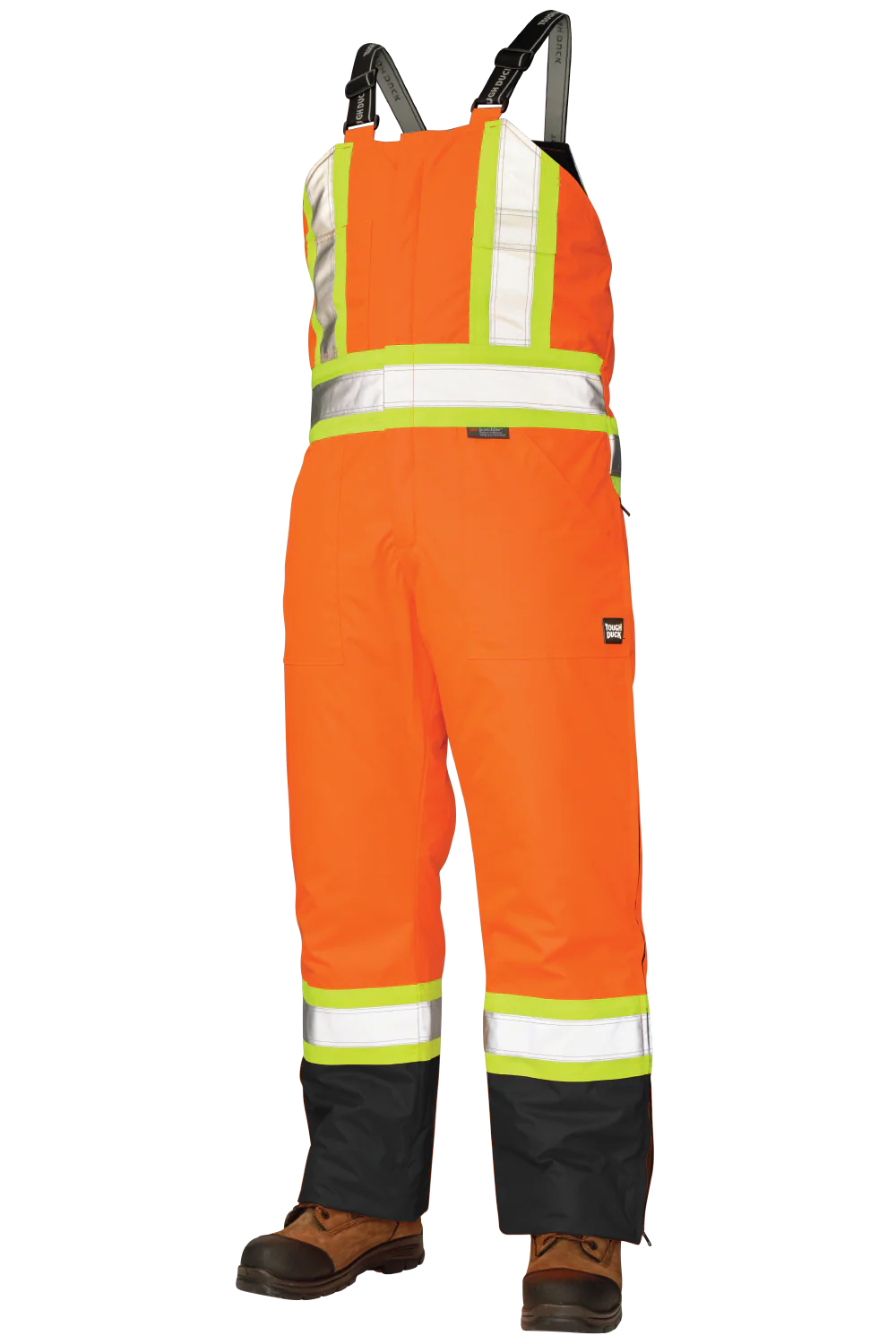 Tough Duck Poly Oxford Insulated Safety Bib Overall - XS-2XL