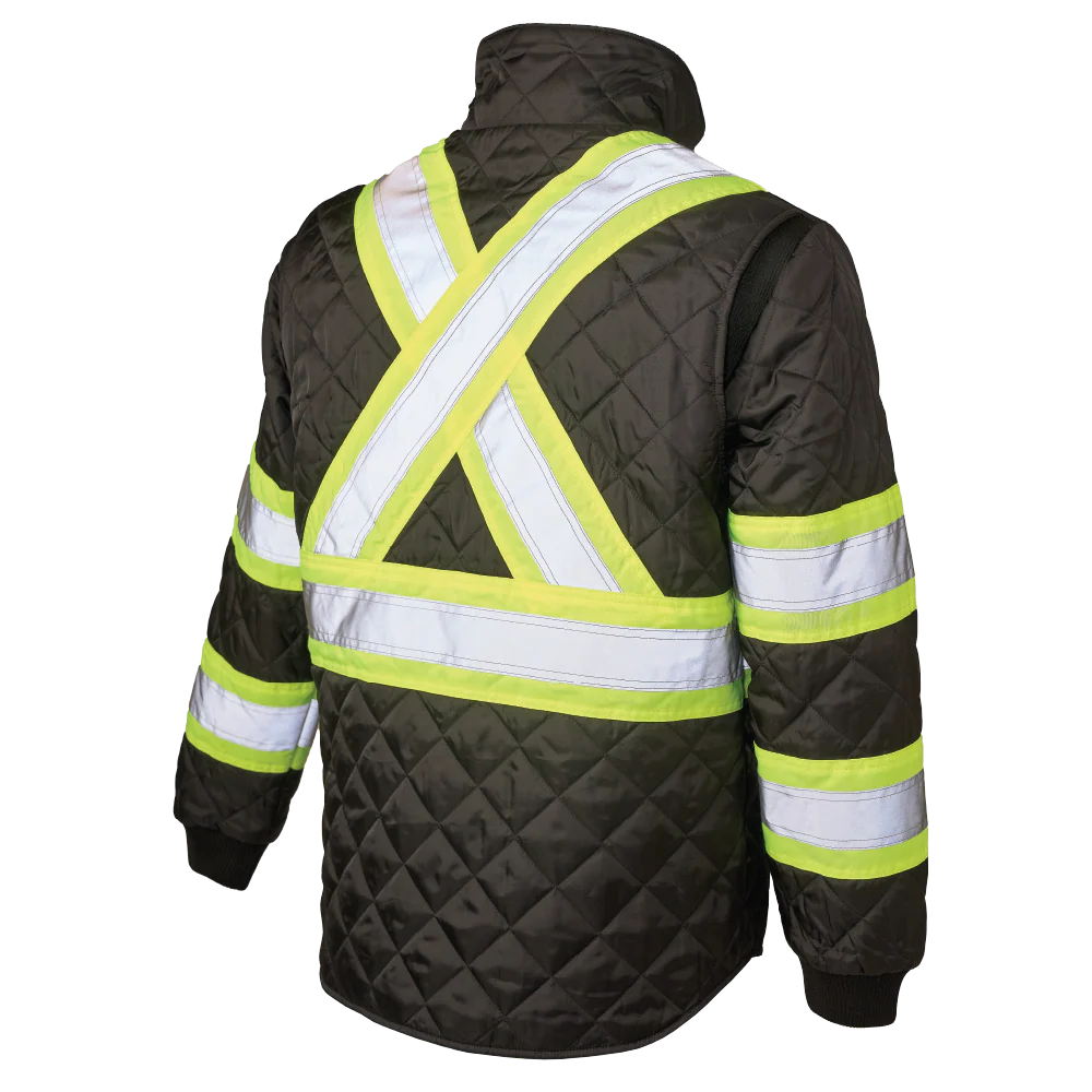 Tough Duck Quilted Safety Trucker Jacket