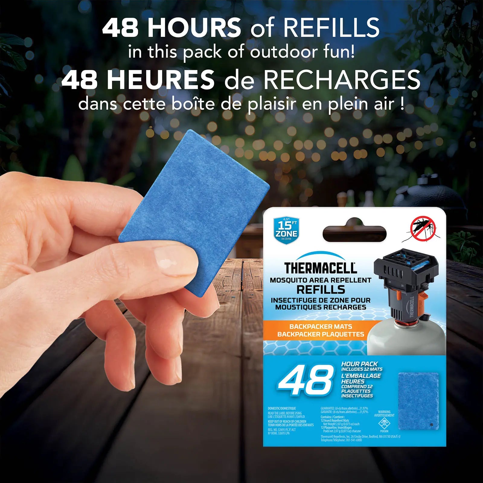 Thermacell Backpacker Refills 48-Hour Pack