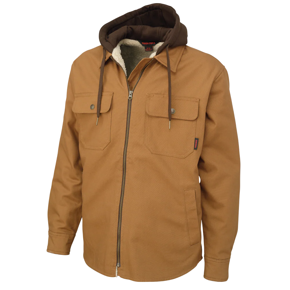 Tough Duck Sherpa-Lined Duck Jac-Shirt