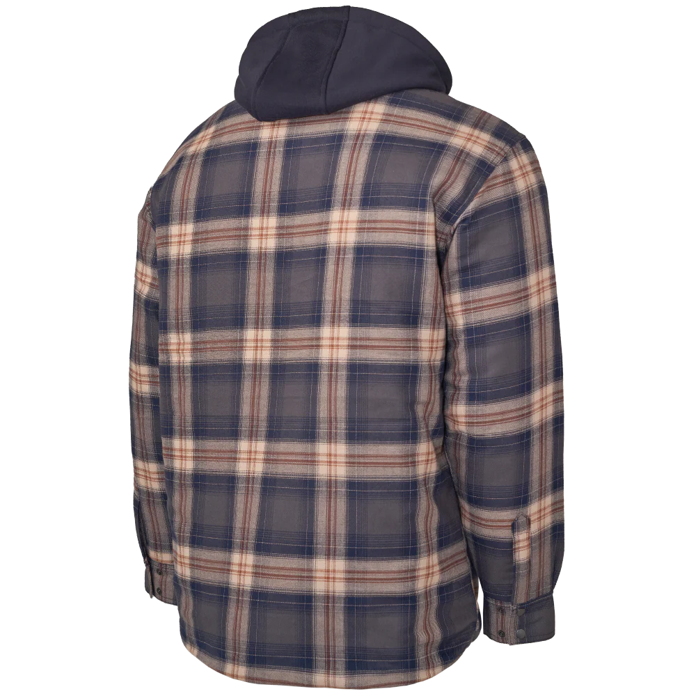 Tough Duck Quilt-Lined Hooded Flannel Jac-Shirt - XXXL