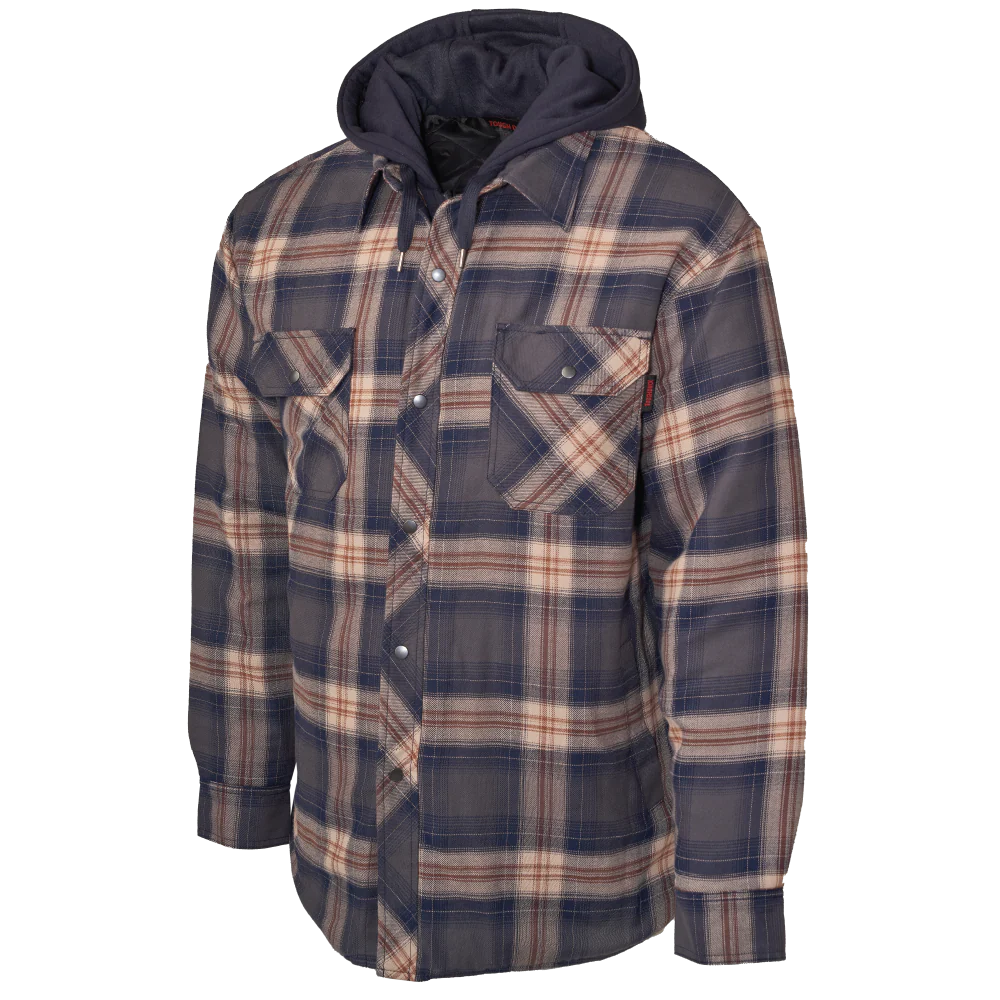 Tough Duck Quilt-Lined Hooded Flannel Jac-Shirt - XXXL
