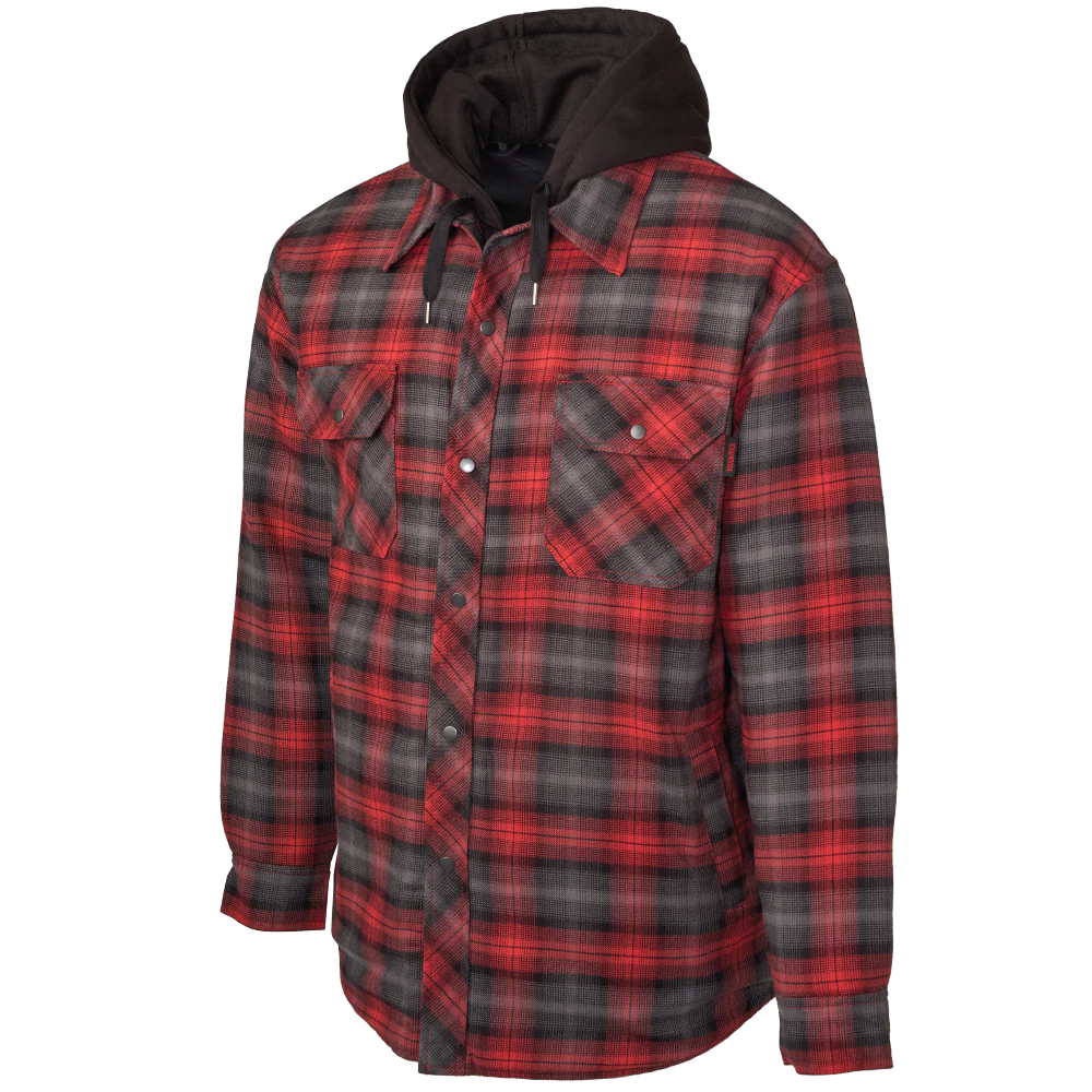Tough Duck Quilt-Lined Hooded Flannel Jac-Shirt - XXXL