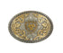 Ariat Antique Silver and Gold Oval Buckle