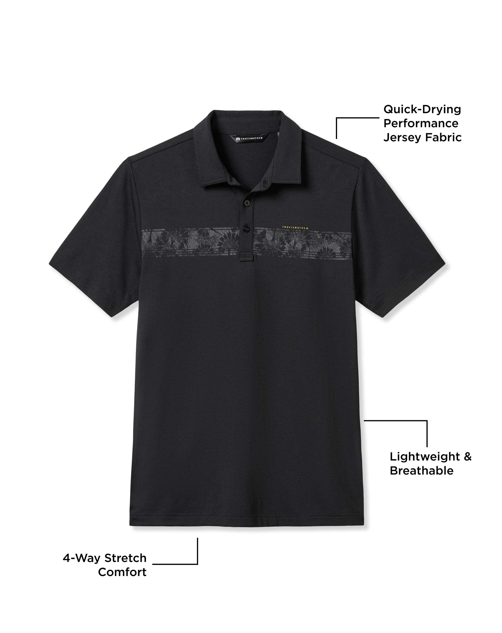 Travis Mathew Men's Performance Jersey Flight Polo