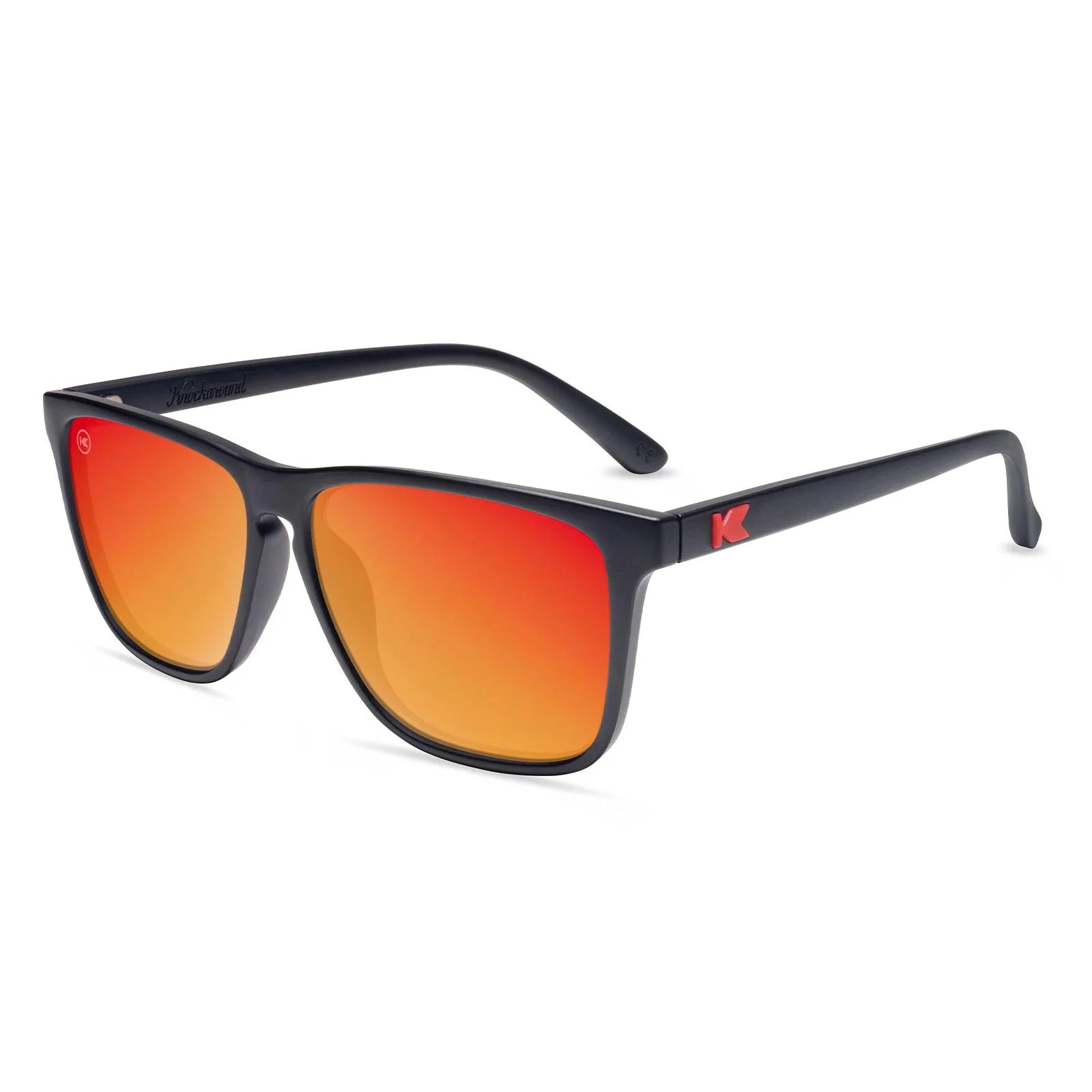 Knockaround Fast Lanes - Matte Black/Red Sunset