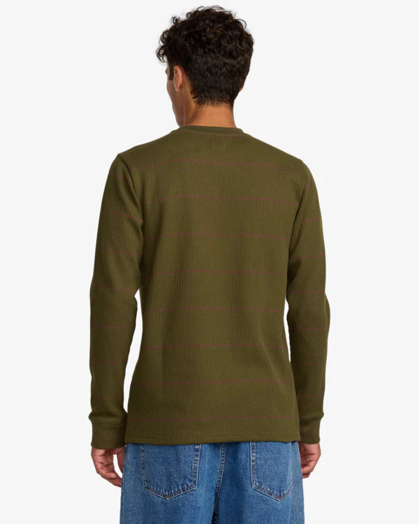 RVCA Men's Dayshift Waffle Stripe Shirt