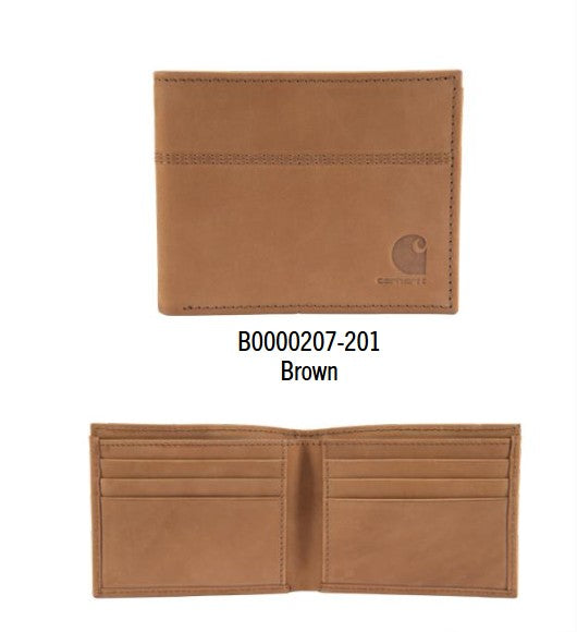 Carhartt Saddle Leather Bi-Fold Wallet
