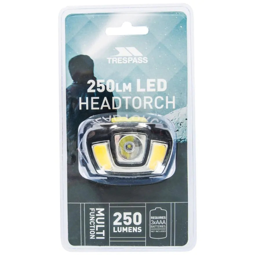 Trespass Head Torch 250Lm LED Blackout