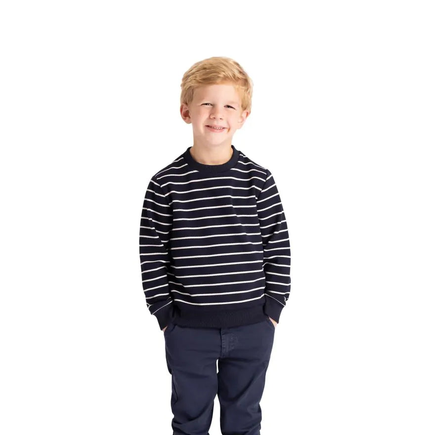 Trespass Boys Broadleaf Striped Knit Sweatshirt