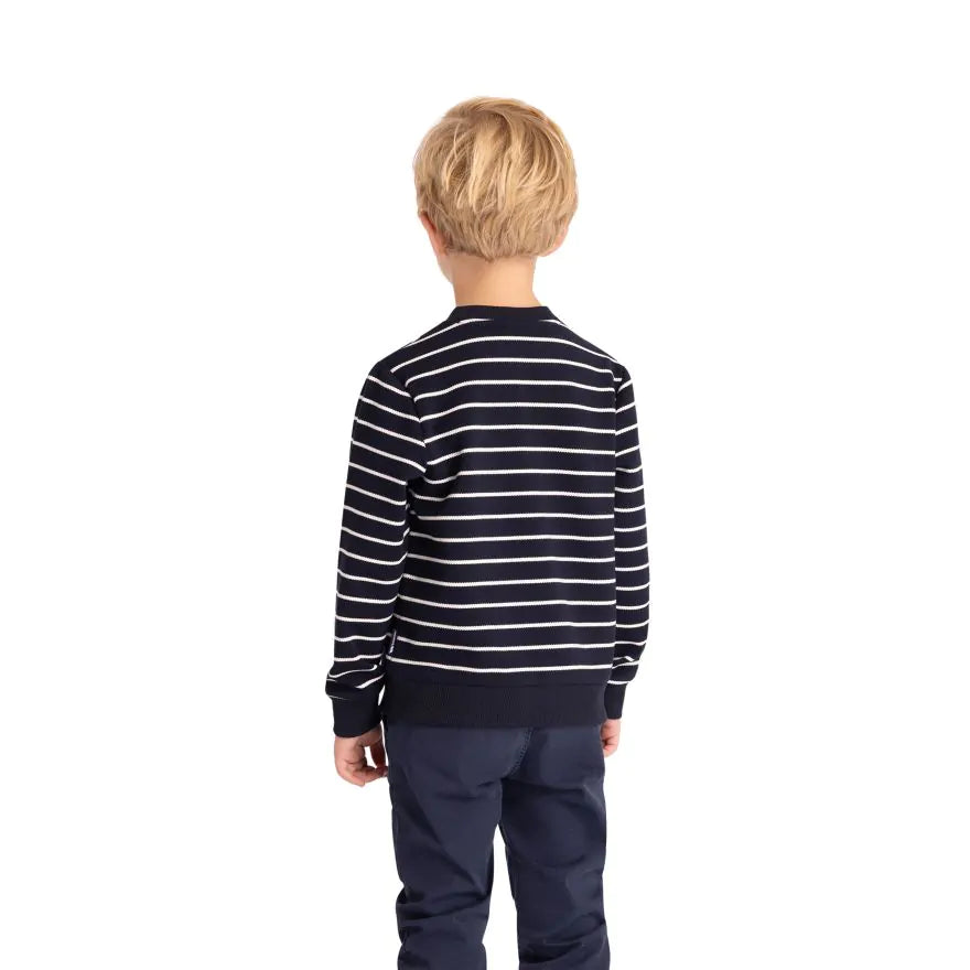 Trespass Boys Broadleaf Striped Knit Sweatshirt