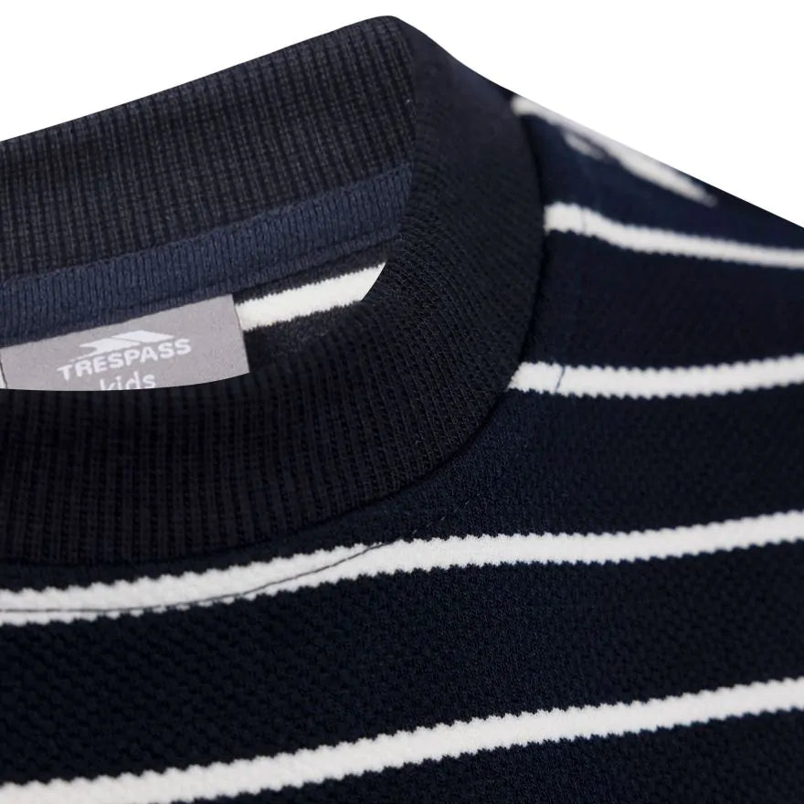 Trespass Boys Broadleaf Striped Knit Sweatshirt