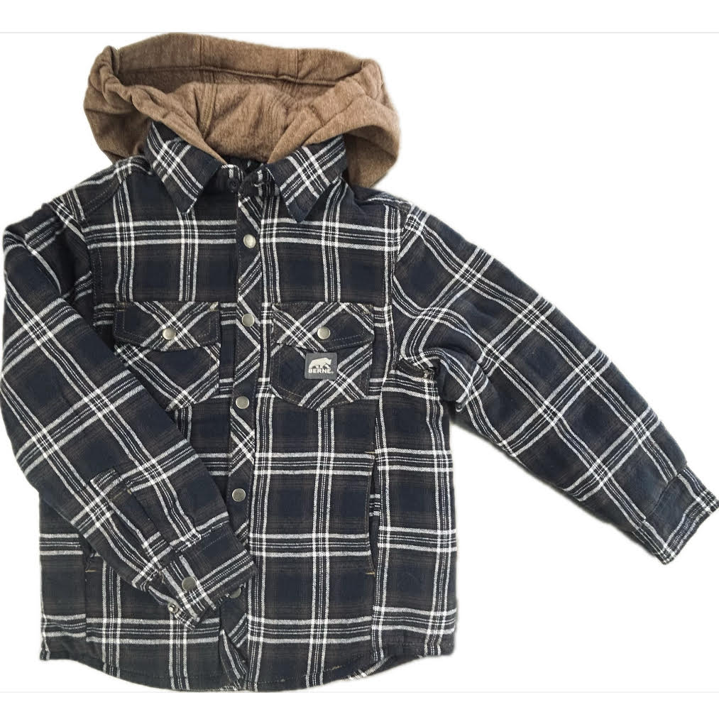 Berne Youth Heartland Quilt Lined Flannel Jacket
