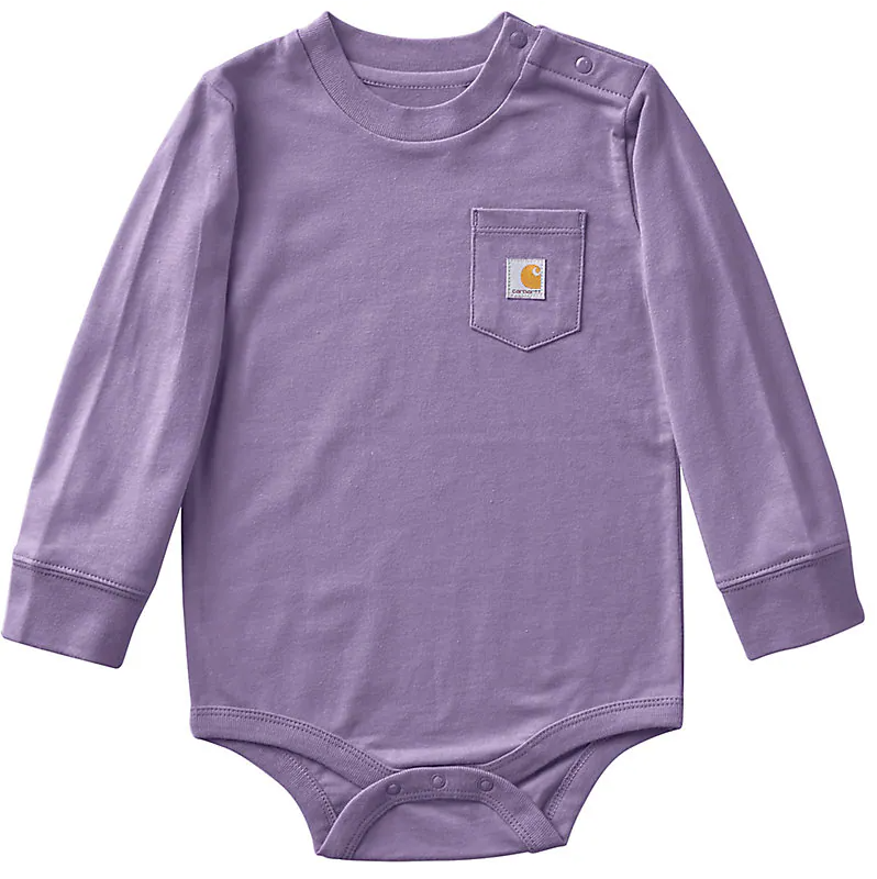 Carhartt Long Sleeve Pocket Bodysuit 3M-24M