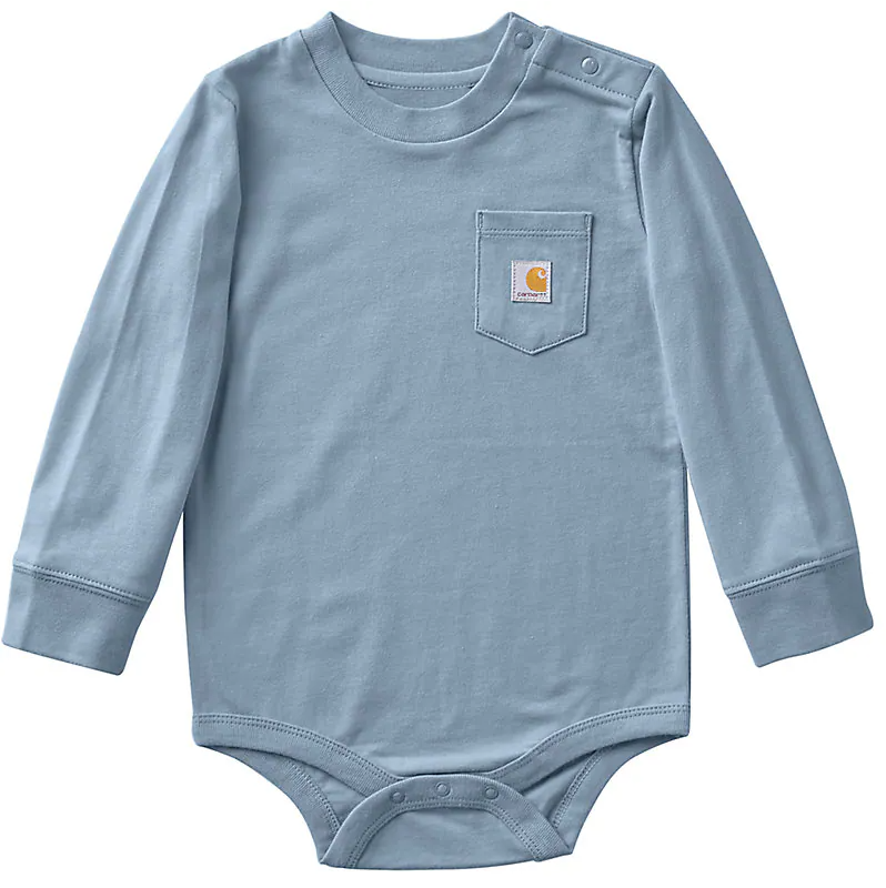 Carhartt Long Sleeve Pocket Bodysuit 3M-24M