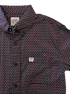 Cinch Kid's Navy/Red Print Button Down