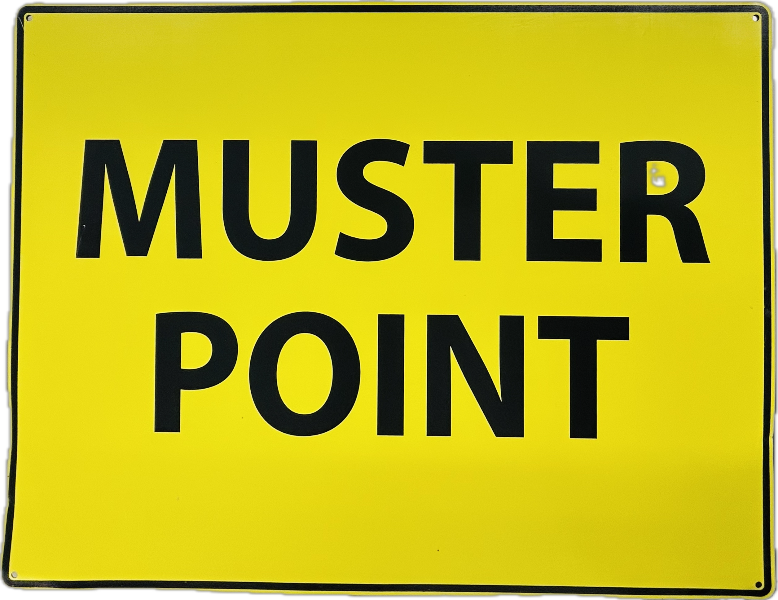 12"x18" Muster Point Aluminum Sign