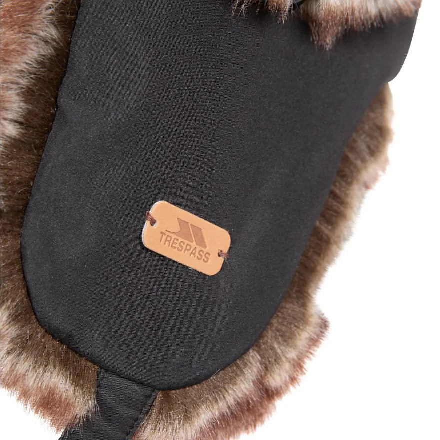 Trespass Unisex Faux Fur Winter Hat Dapper